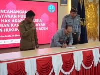 37 Kepala UPT di Lingkungan Kemenkumham Aceh Komit Wujudkan Pelayanan Publik Berbasis HAM